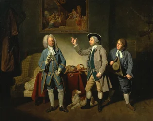 Edward Shuter, John Beard e John Dunstall in Love in a Village di Isaac Bickerton